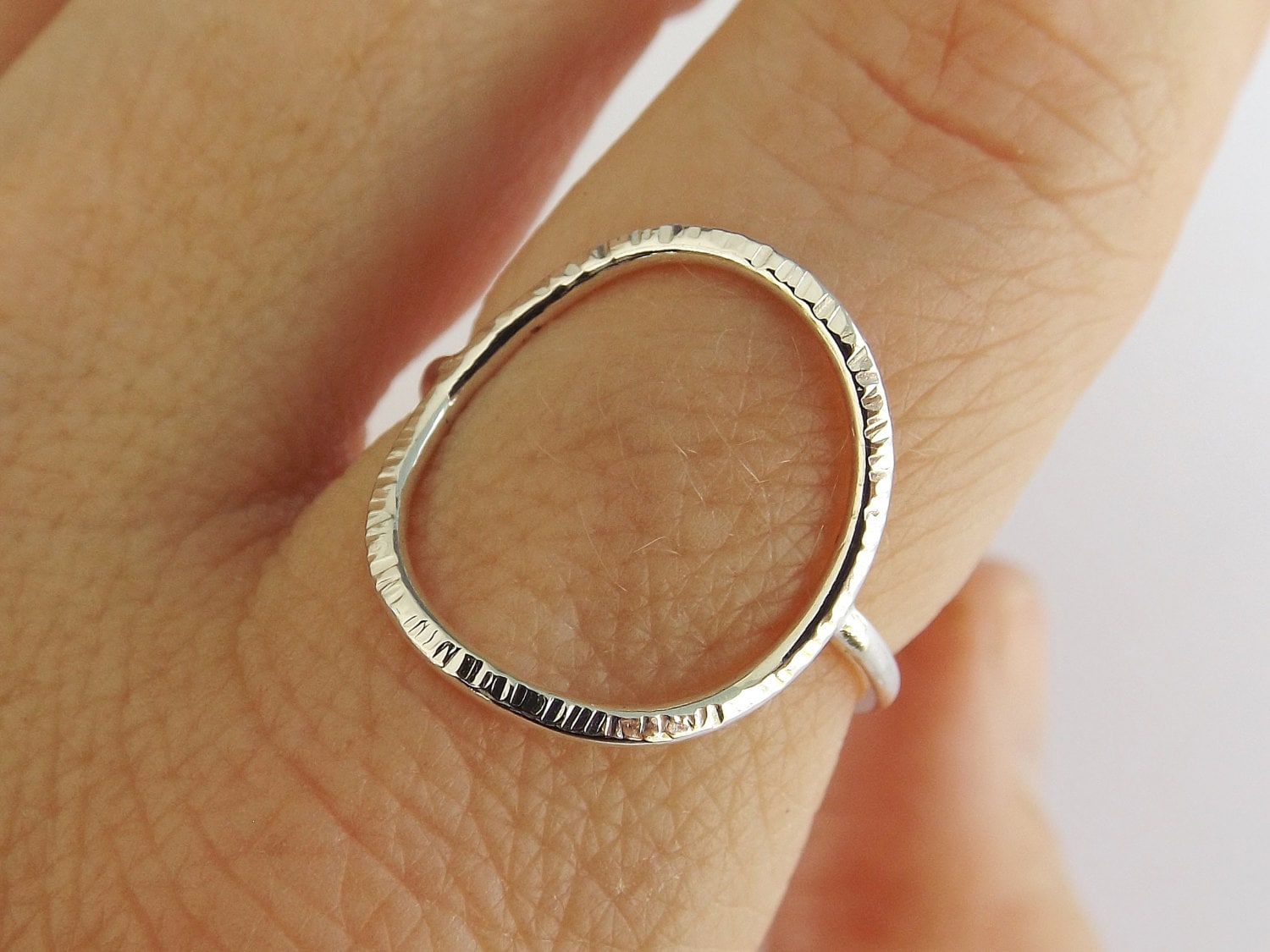 Large Circle Ring,Stacking Rings,Eternity Rings,Silver/Gold Circle Rin –  Full Moon Jewellery