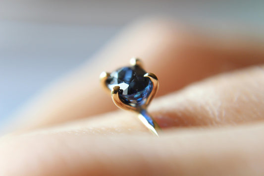 Blue Sapphire Ring, Gold Sapphire Ring, Sapphire, September Birthstone, Sapphire Jewelry, Genuine Sapphire, Engagament Ring, Anniversary