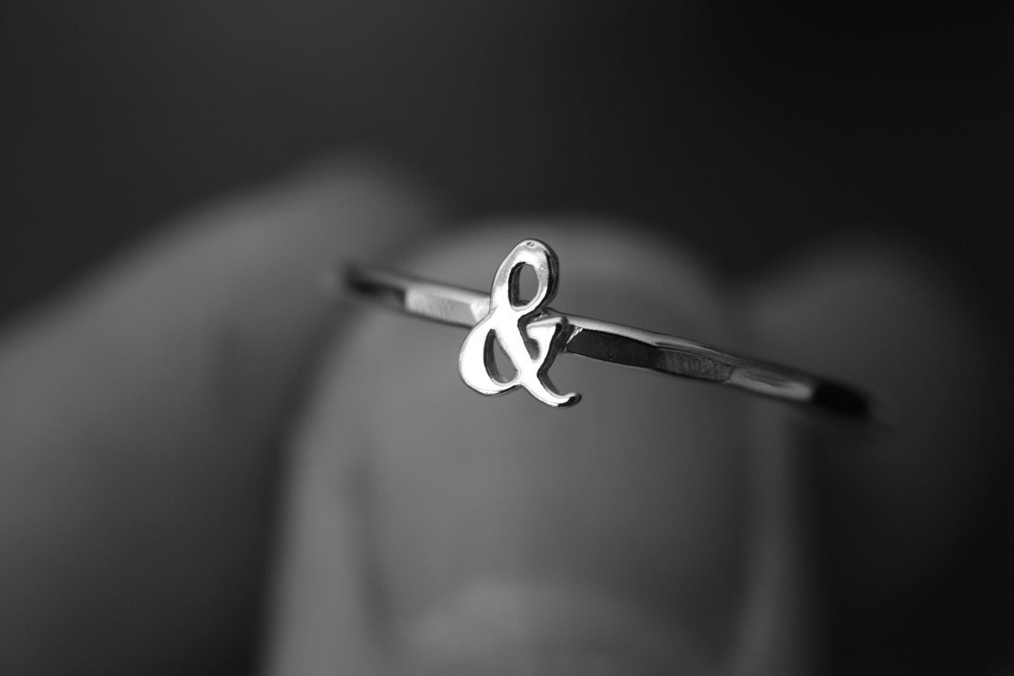 Ampersand Ring, & Ring, Stacking Ring, Sterling Silver Rings, Couples Ring, Minimalist Ring, Friendship Ring, Best Friend Ring, Gift