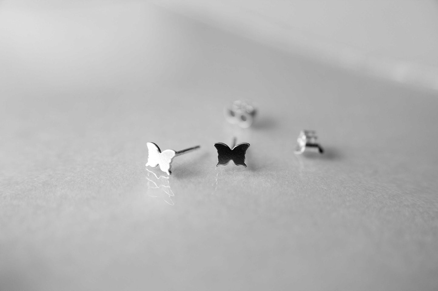 Tiny Butterfly Studs, Small Butterfly Earrings, Butterfly, Tiny Earrings, Modern Studs, Minimalist Jewelry, Silver Butterfly Earrings, Gift