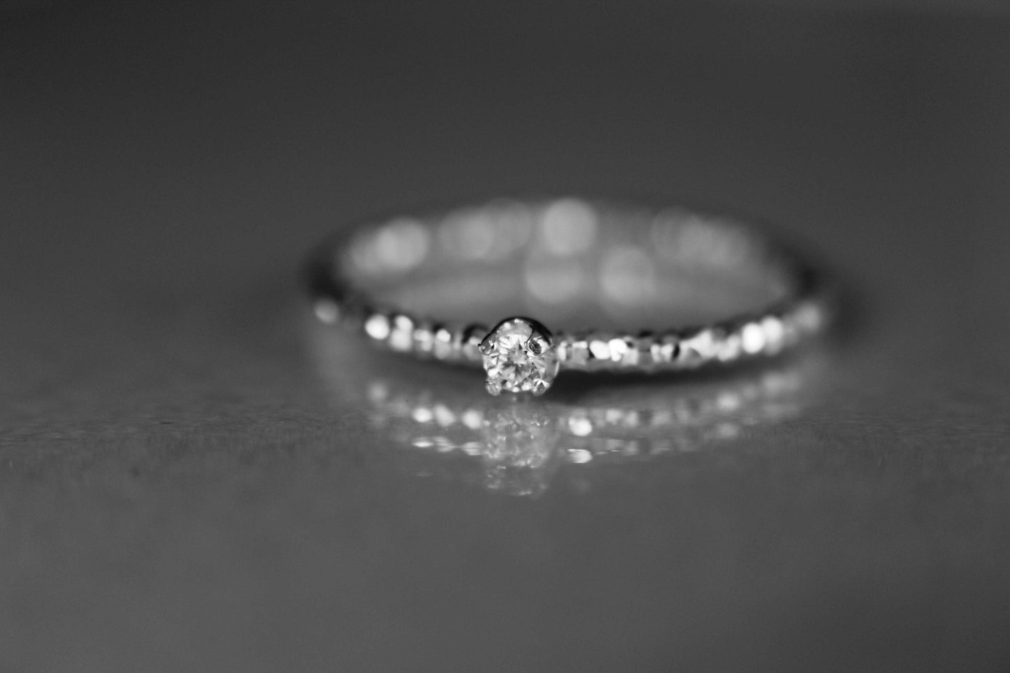 Diamond Ring, Genuine Diamond Ring, White Diamond, Faceted Ring, Minimalist Ring, Gift, Gemstone Ring, Tiny Diamond Ring, Diamond Ring, Gift