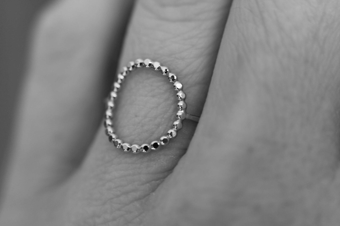 Circle Ring, Beaded Rings, Eternity Rings, Beaded Circle Ring,Simple Modern Ring, Karma Circle Ring, Minimalist Jewelry, Karma Ring, Gift