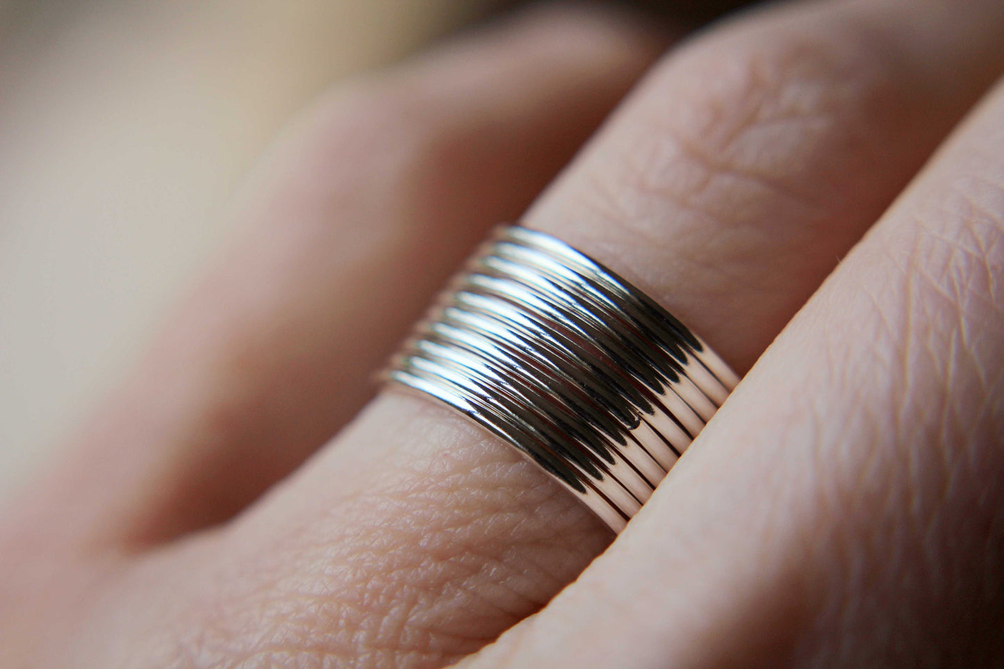 Thin Round Sterling Silver Stackable Ring, Stacking Ring, Dainty Gold Ring, Tiny Ring, Skinny Ring, Sterling Silver Ring, Thin Ring, Gift