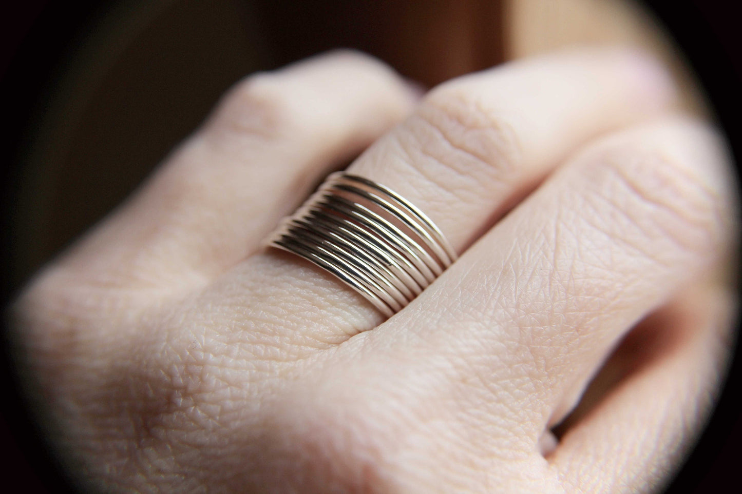 Thin Round Sterling Silver Stackable Ring, Stacking Ring, Dainty Gold Ring, Tiny Ring, Skinny Ring, Sterling Silver Ring, Thin Ring, Gift