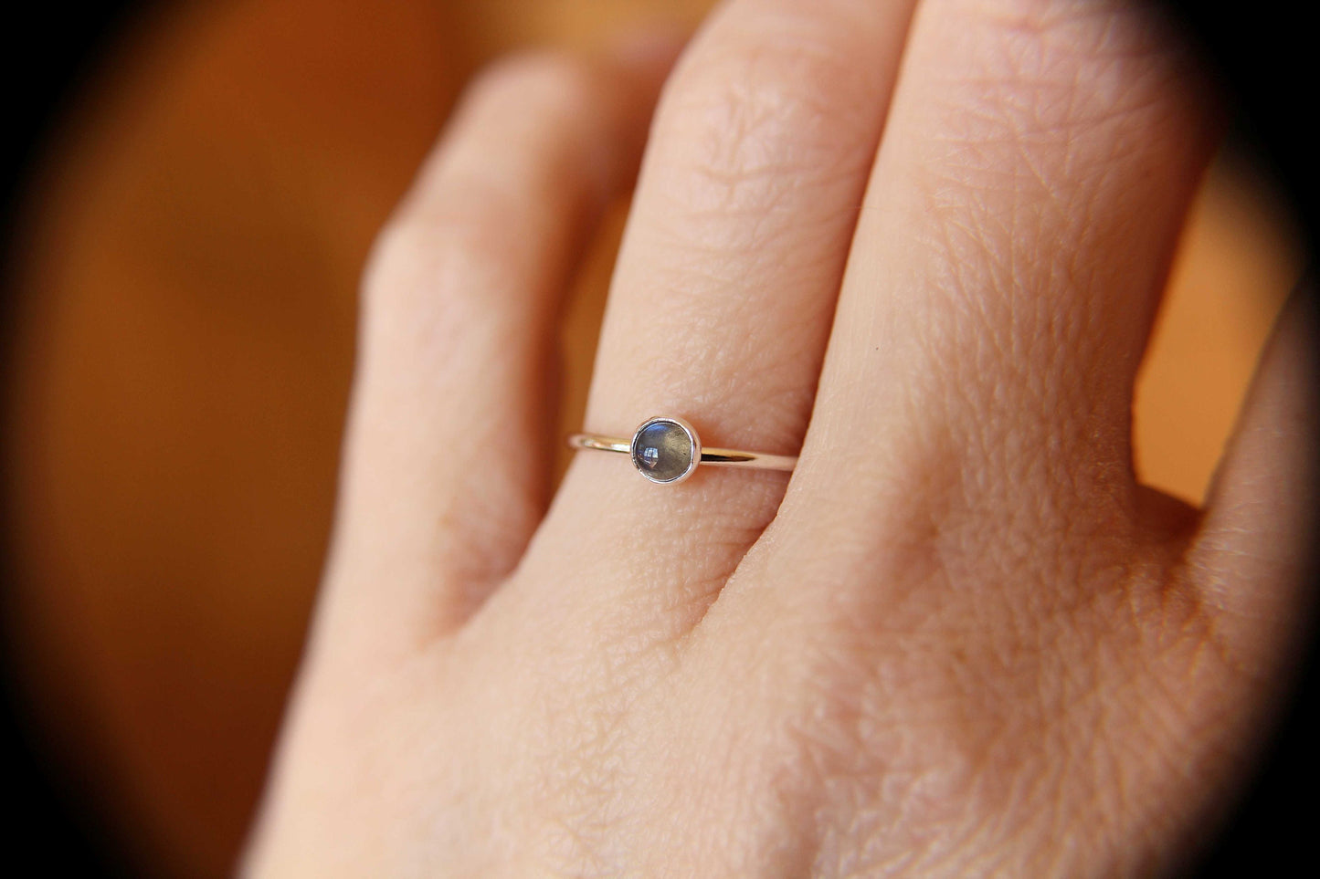 Labradorite Stacking Ring, Labradorite Ring, Natural Gemstone Ring, Labradorite, Gemstone Stacking Ring, Labradorite Gemstone, Gift