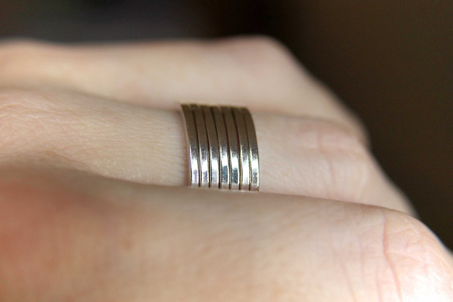 Sterling Square Ring, Knuckle Ring, Knuckle Rings, Stacking Rings, Above Knuckle Ring, Rings, Thick Stacking Rings, Thick Square Rings