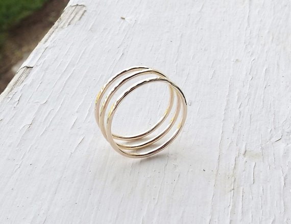 Bypass Thumb Ring, Coil Ring, Textured Thumb Ring, Wrap Around Ring, Statement Ring, Bypass Ring, Textured Gold Jewelry, Modern,Textured