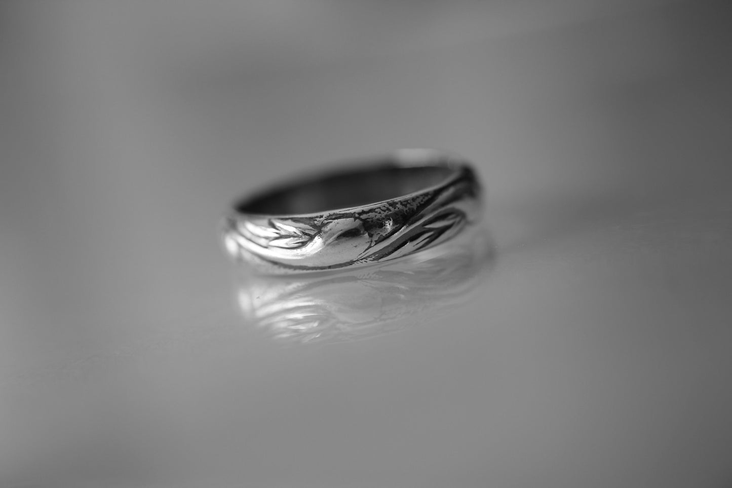 Pattern Band, Unique Band, Wide Band Ring, Antique Silver Ring, Simple Wedding Band, Pattern Jewelry, Stacking Ring, Thick Pattern Ring