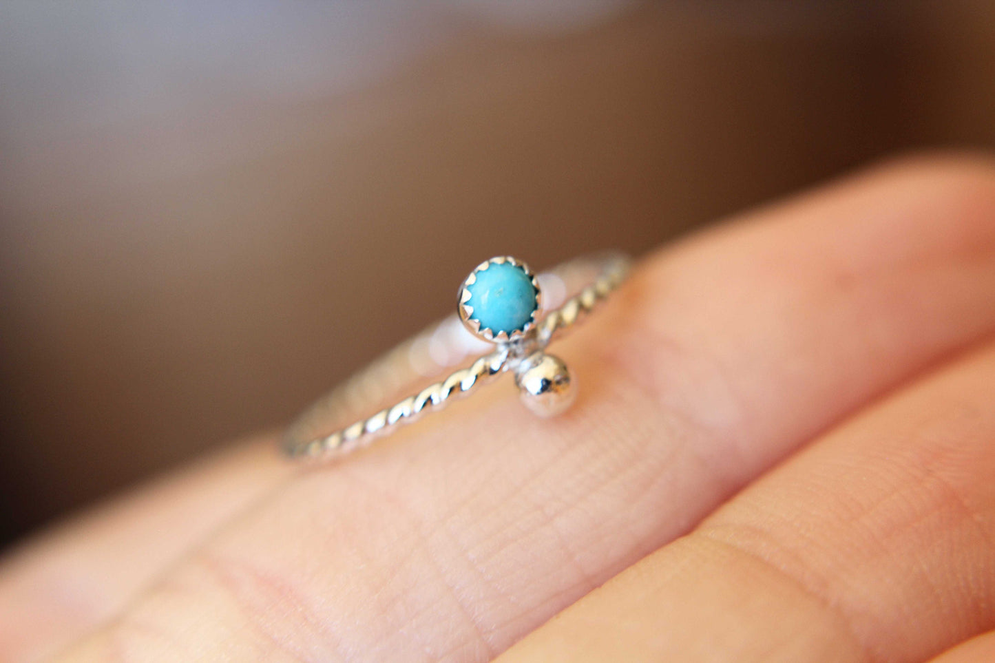 Turquoise Ring, Boho Turquoise Ring, Simple Boho Turquoise Ring, Simple Boho Ring, Boho Jewelry, Simple Stacking Ring, Turquoise Jewelry