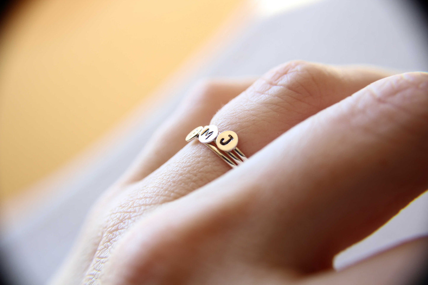 Skinny Initial Stacking Ring, Personalized Ring, Minimalist Ring, Initial Ring, Letter Stacking Ring, Gold Ring, Ring, Couples Rings, Gift