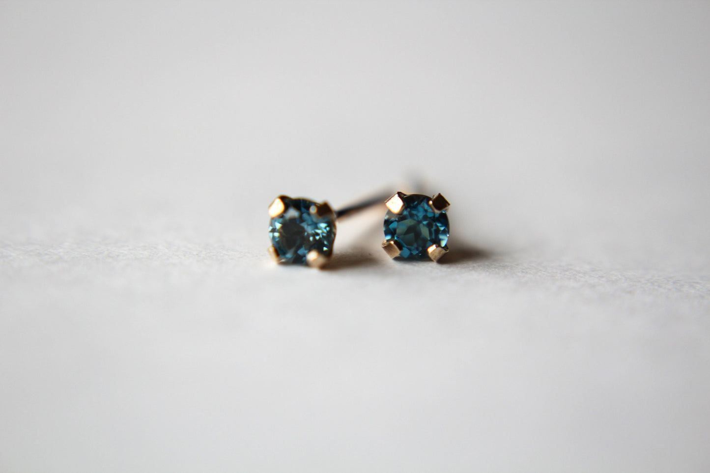 Topaz Earrings, Gold Topaz Earrings, 14k Gold Earrings, Blue Earrings, Topaz Jewelry, Gift, December Birthstone, London Blue Topaz
