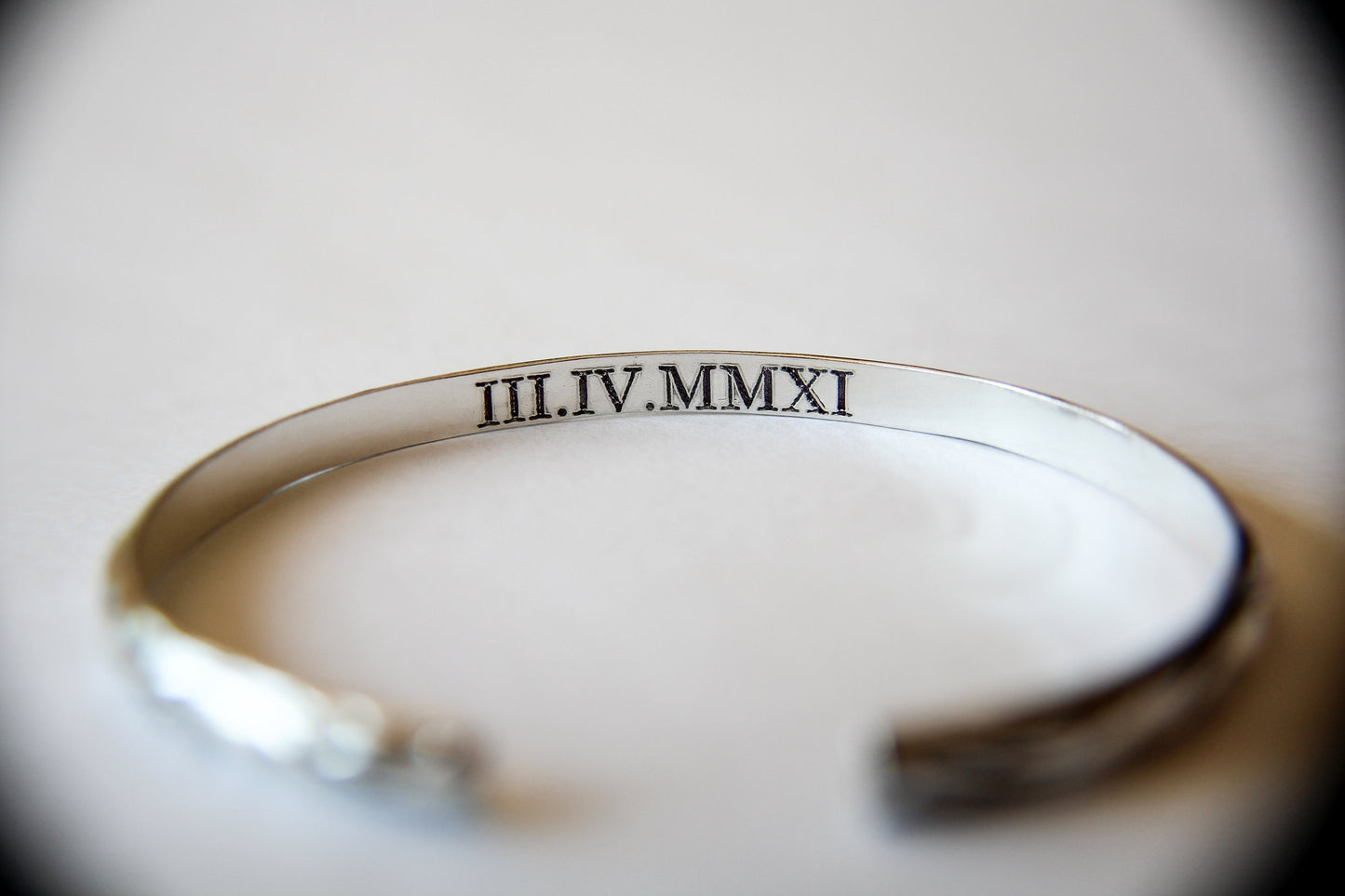 Roman Numeral Cuff Bracelet,Roman Numeral  Bracelet,Personalized Bar Bracelet,Custom ID Bracelet,Roman Numeral Jewelry, Anniversary Bracelet