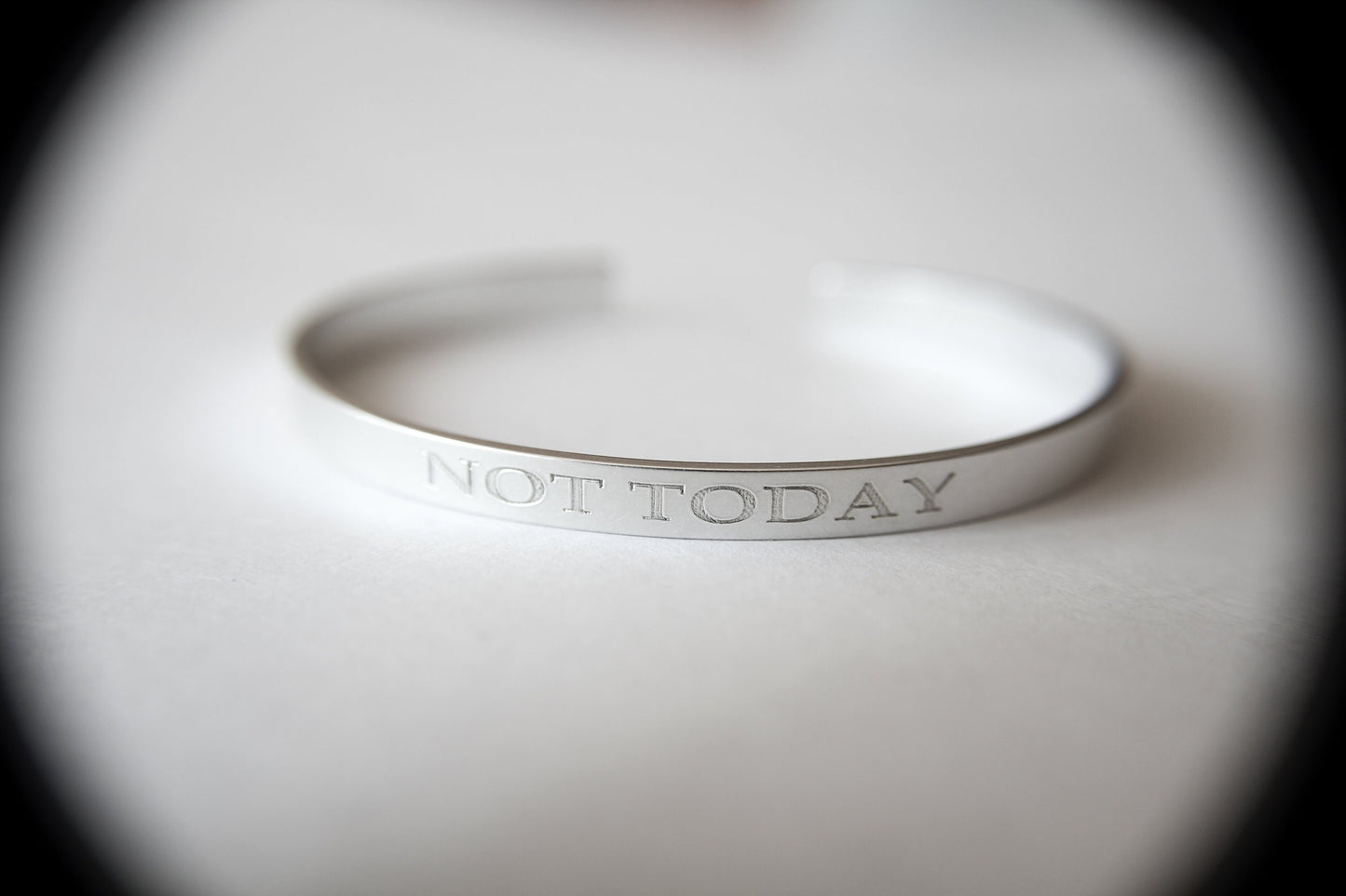 Not Today Bracelet, Not Today Cuff Bracelet, Not Today Cuff, Pastor Gift, Religious Gift, Inspirational Gift, Motivational Cuff, Gift