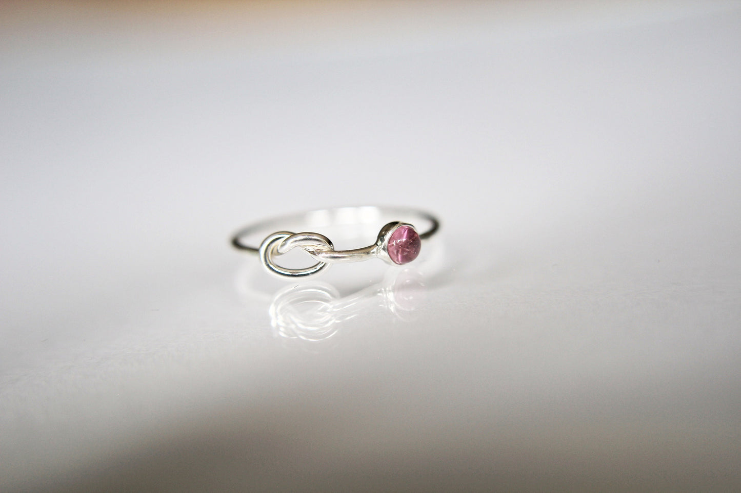 Gemstone Knot Ring, Tie the Knot Ring, Eternity Ring, Forever Ring, Mothers  Rings, Best Friend Rings, Unique Rings, Knot, Birthstone Ring