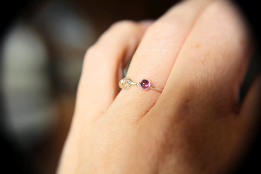 Gemstone Knot Ring, Tie the Knot Ring, Eternity Ring, Forever Ring, Mothers  Rings, Best Friend Rings, Unique Rings, Knot, Birthstone Ring