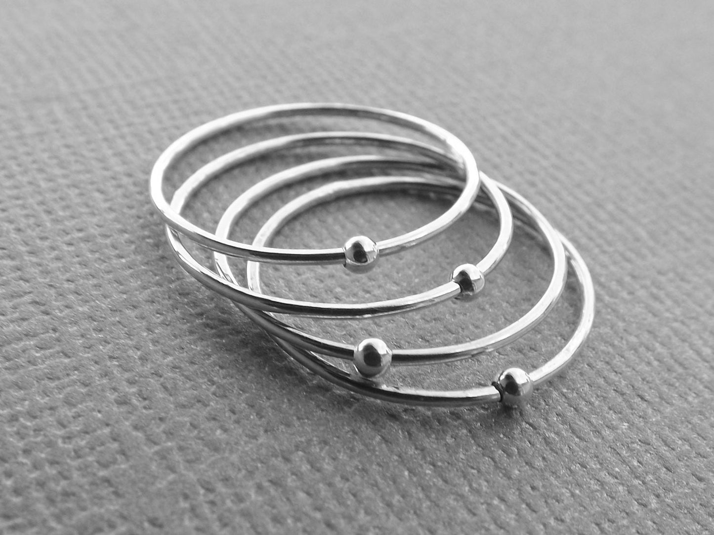 Choose Your  Orbit Ring, Spinner Rings, Stacking Rings, Modern Sterling Spinner Ring, Thin Ring, Beaded Ring, Whisper Rings, Delicate Rings