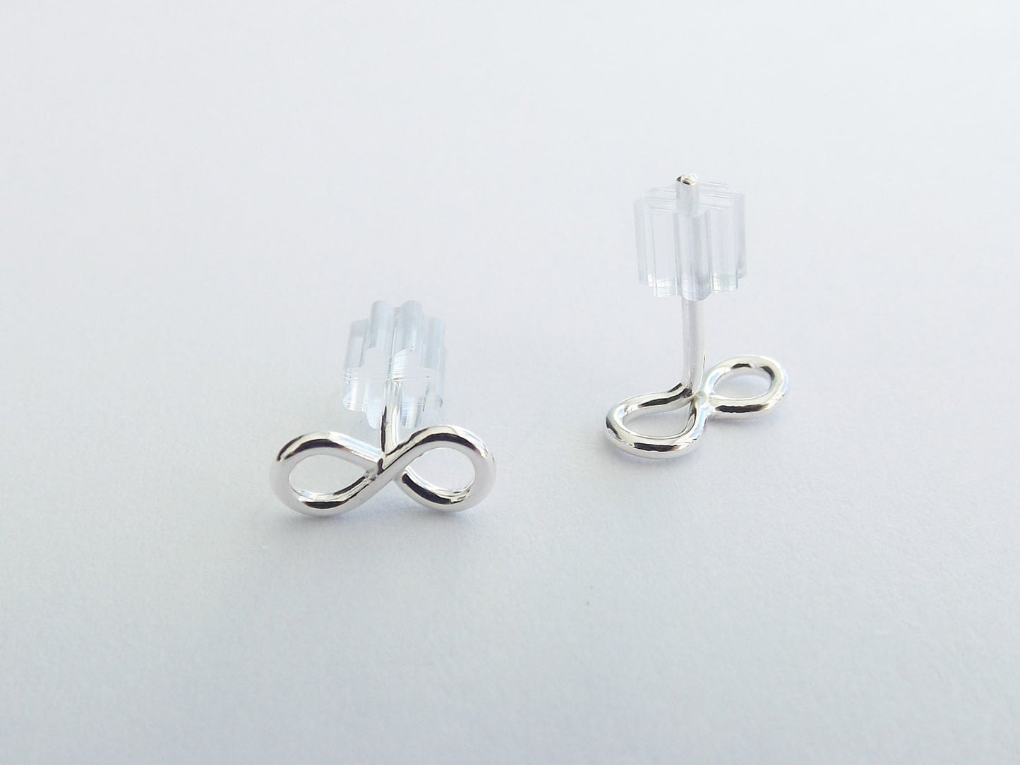 Simple Earrings, Infinity Earrings, Tiny Earrings, Post Earrings, Stud Earrings, Metal Earrings, Modern Jewelry, Minimalist