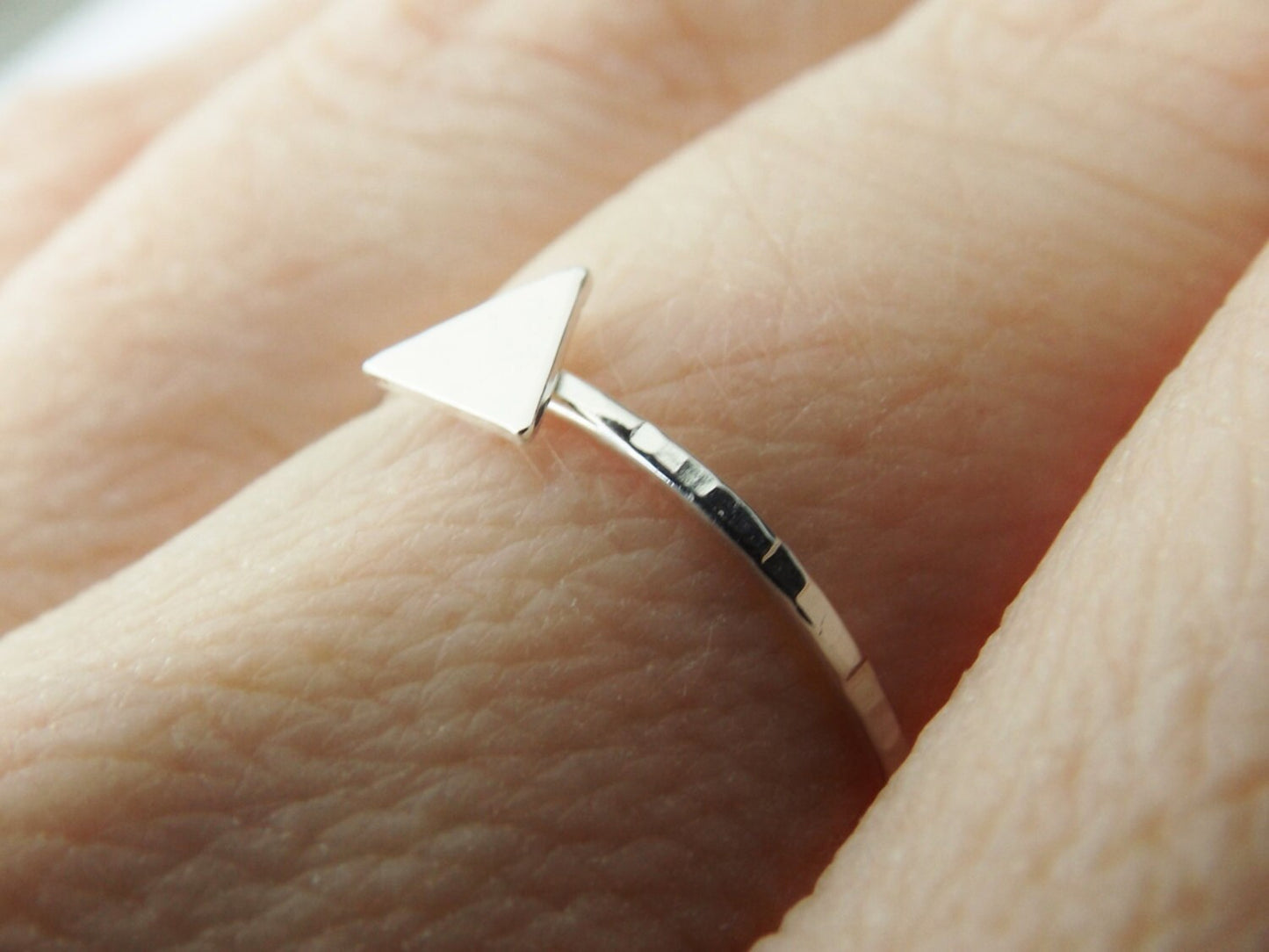 Skinny Triangle Ring,Simple Traingle Ring,Modern Geometric Ring,Initial Ring,Personalized Jewelry,Silver Triangle Ring,Minimalist Jewelry