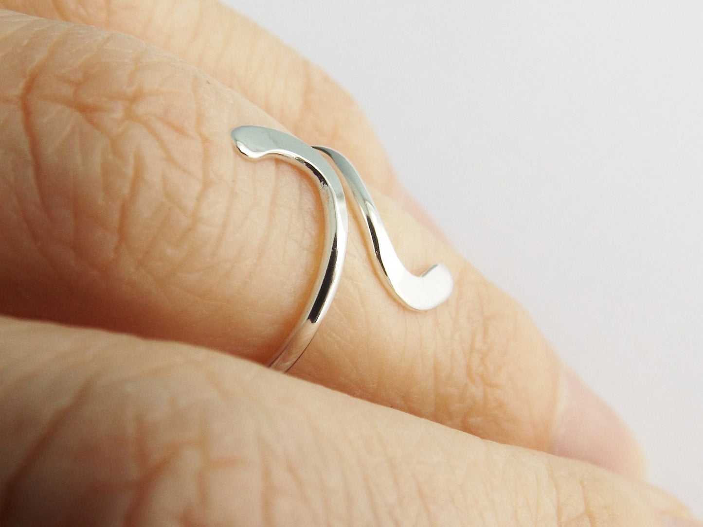Knuckle Ring, Knuckle Rings, Stacking Rings, above knuckle ring, Tri Tone Knuckle Rings,  Toe Rings, Rings, Sterling Silver Knuckle Ring