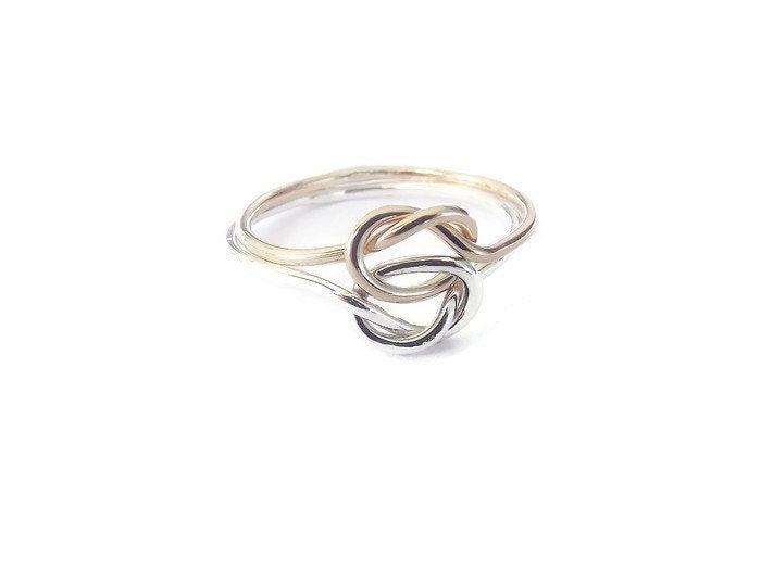 Double Knot Ring, Knot Rings, Minimalist Love Rings, Tie the Knot Rings, Slim Stacking Rings, Sterling Rings, Rings, Anniversary Rings, Knot