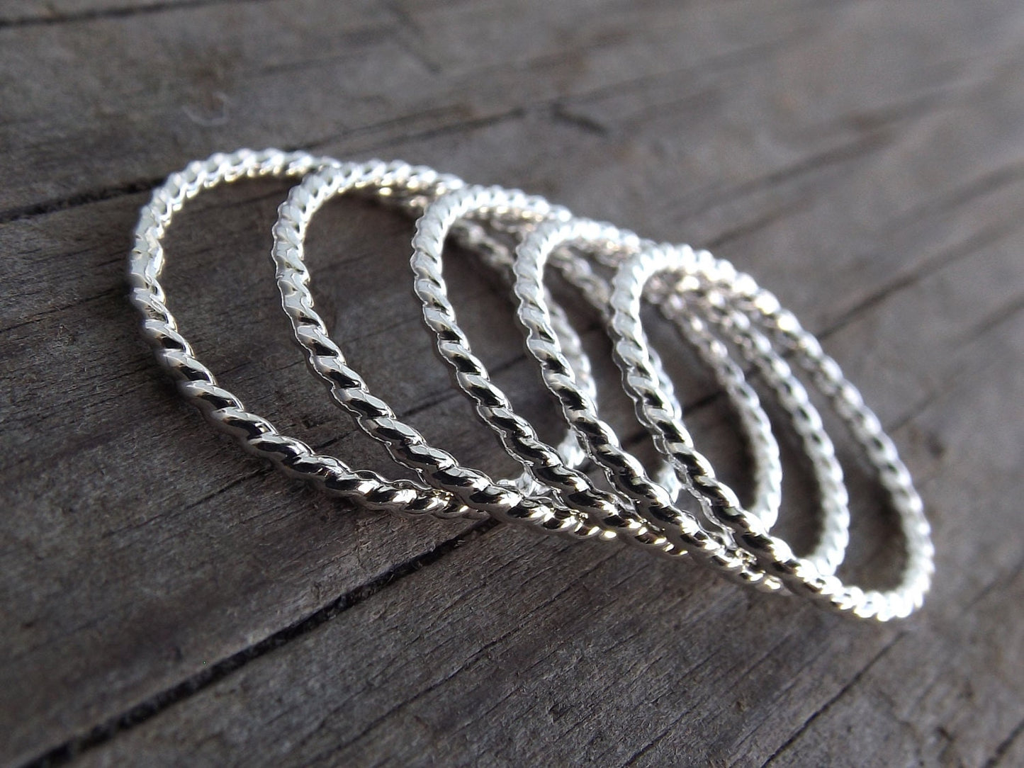 Silver Rope Ring, Stackable Ring, Twisted Ring, Rope Band, Simple Band, Minimalist,Thumb Ring,Simple Ring,Stacker,Boho Chic, Twist Ring