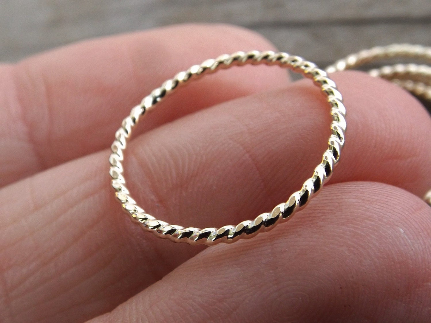 Gold Rope Ring, Stackable Ring, Twisted Ring, Rope Band, Simple Band, Minimalist, Thumb Ring, Simple Ring,Stacker,Boho Chic, Twist Ring
